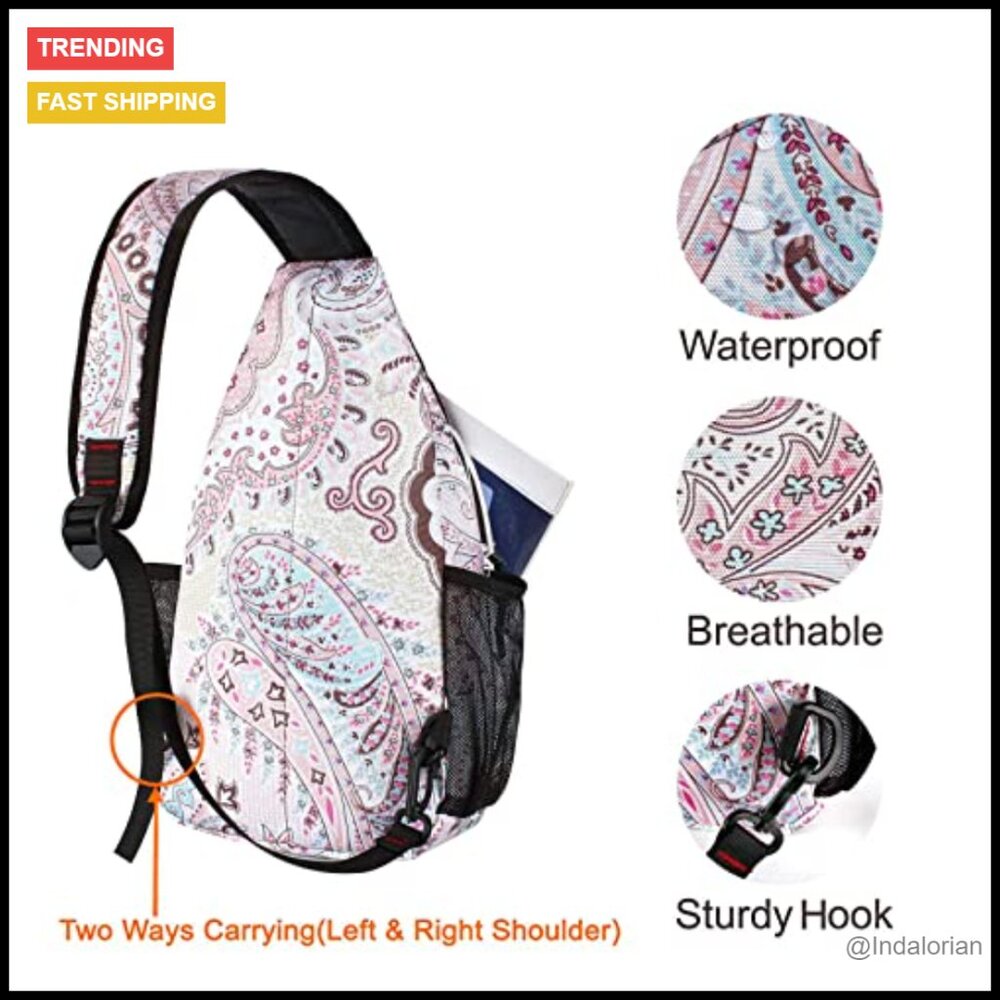 Sling Backpack Daypack Adjustable Shoulder Bag Hi… - image 4